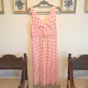 Lilly Pulitzer pastel pink and white dress